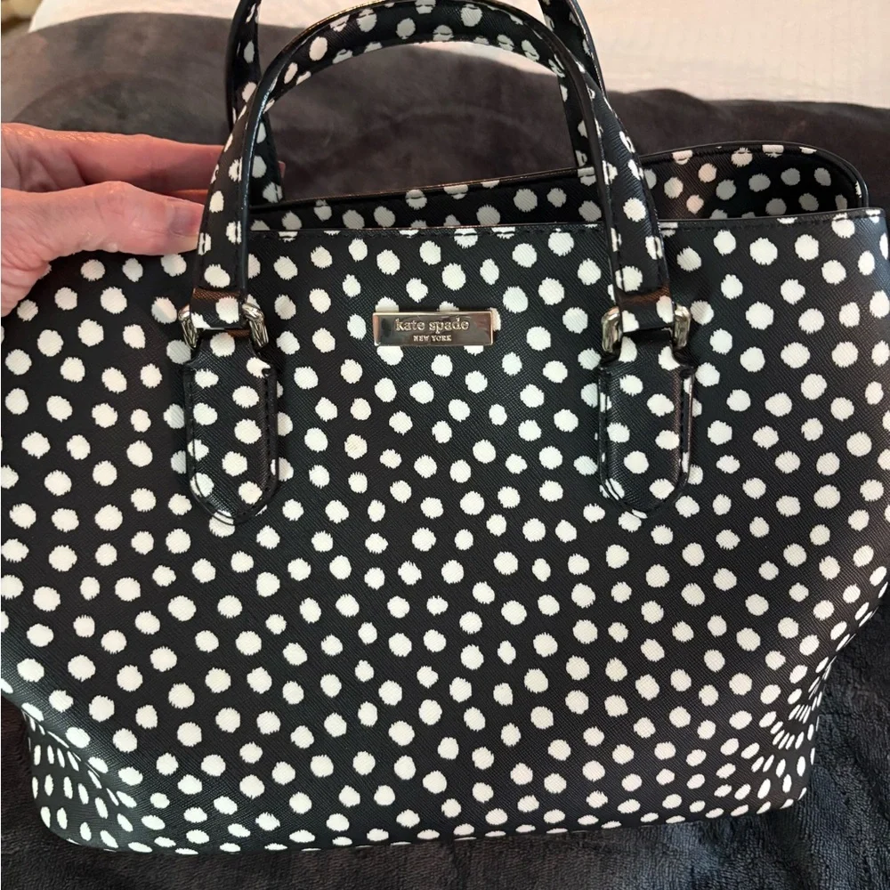 Kate Spade Black and White Polka Dot Shoulder Bag - Picture 11 of 11